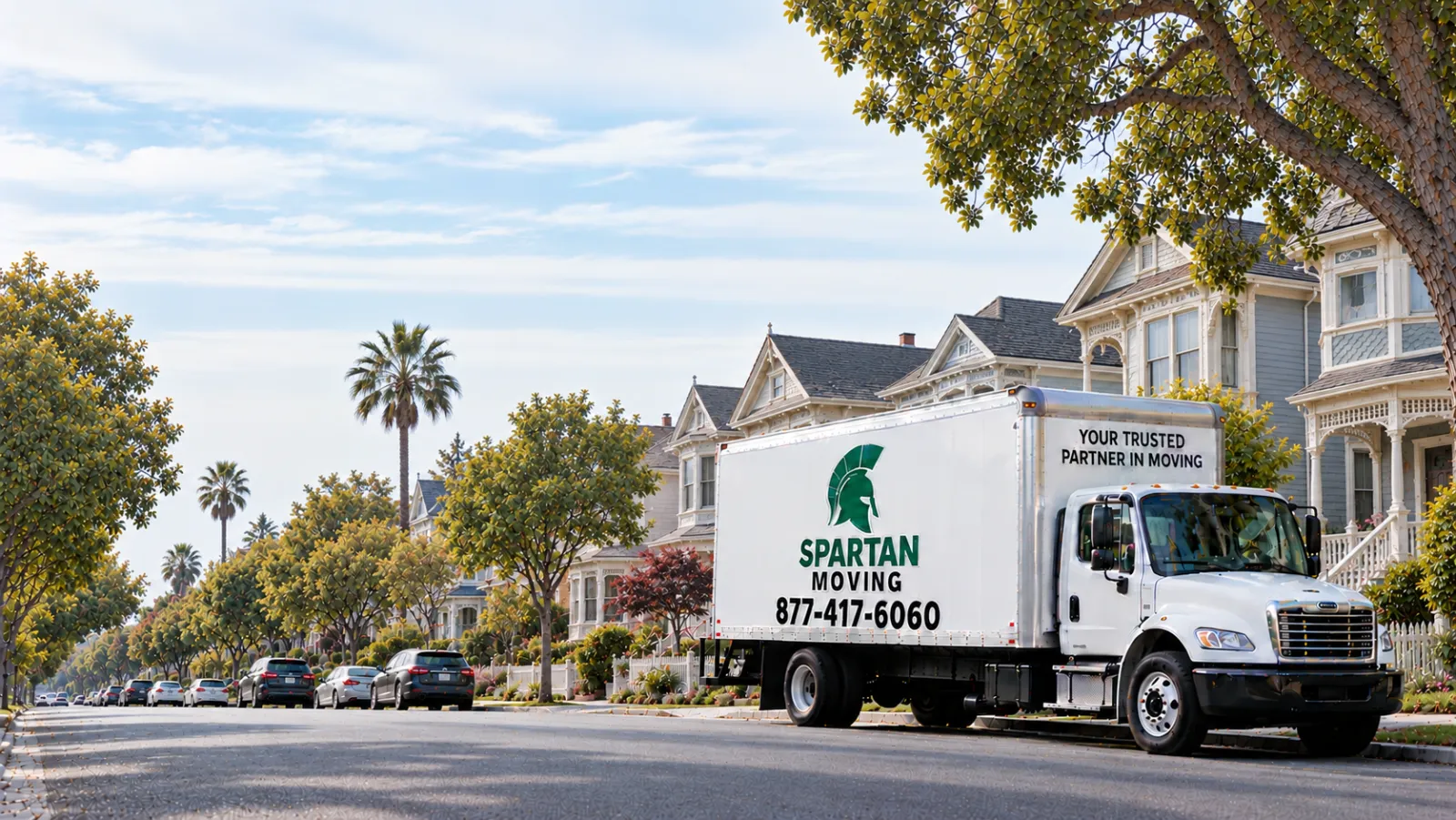 Spartan Moving truck in Alameda