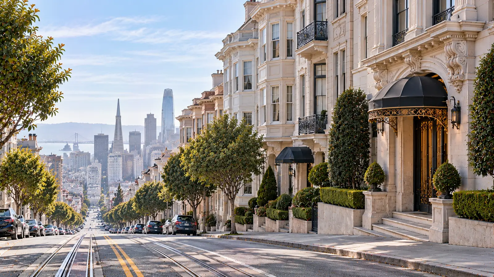 Illustration of Nob Hill, part of the Spartan Moving service area
