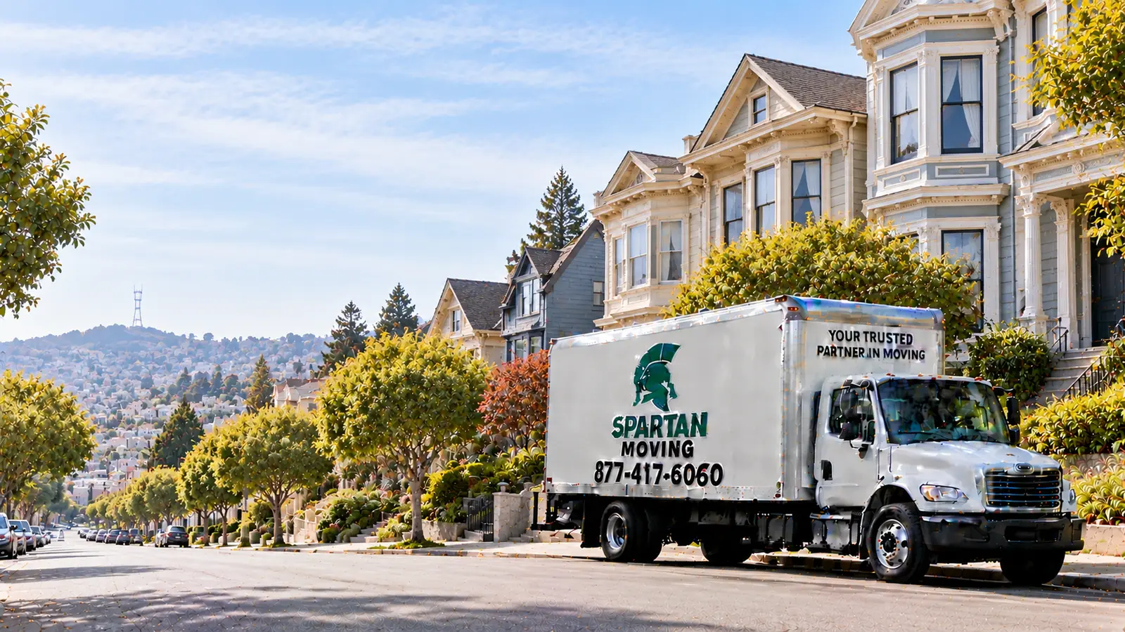 Spartan Moving truck in Noe Valley