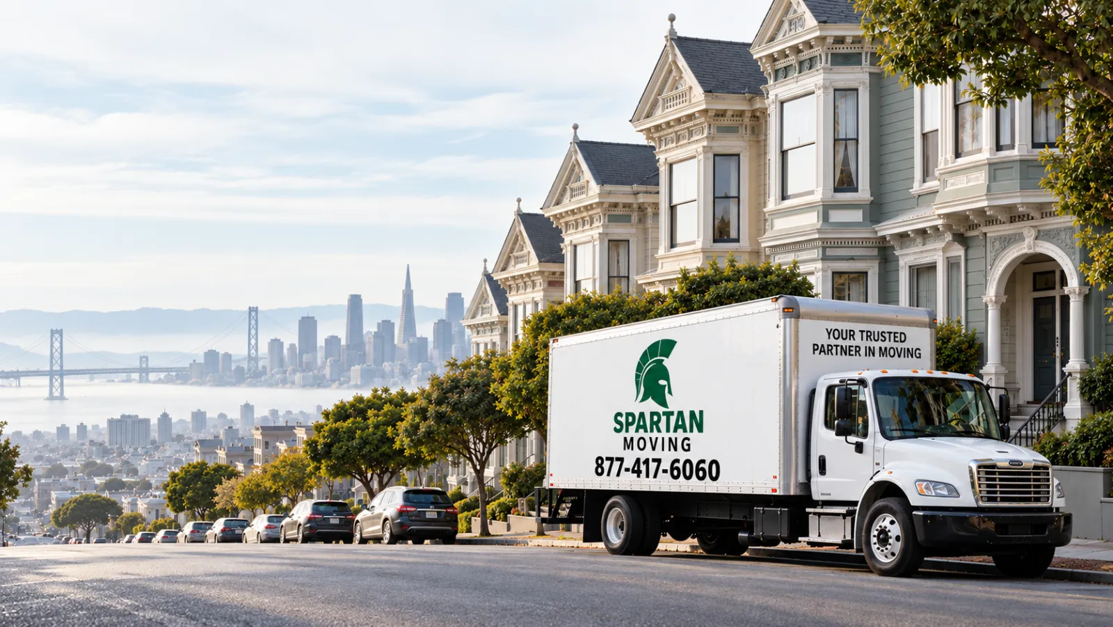 Illustration of San Francisco, part of the Spartan Moving service area