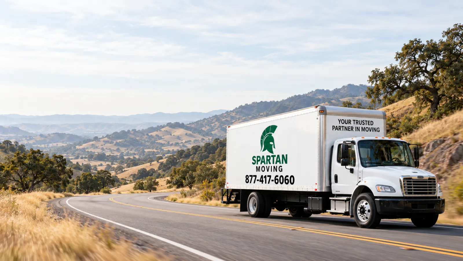 Spartan Moving crew and truck on a move