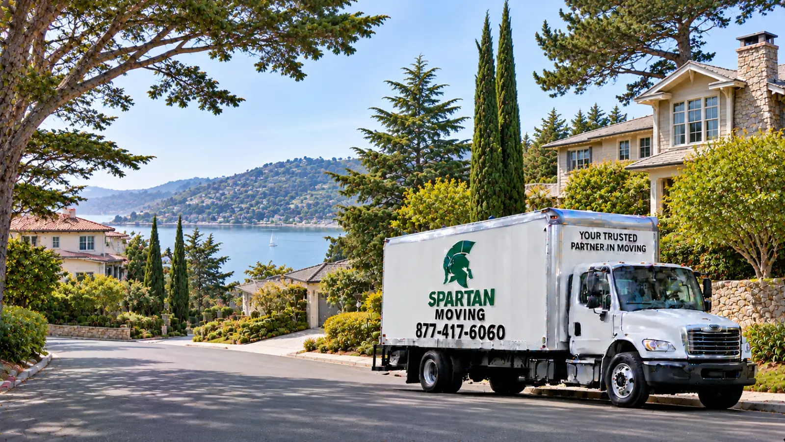 Illustration of Tiburon, part of the Spartan Moving service area
