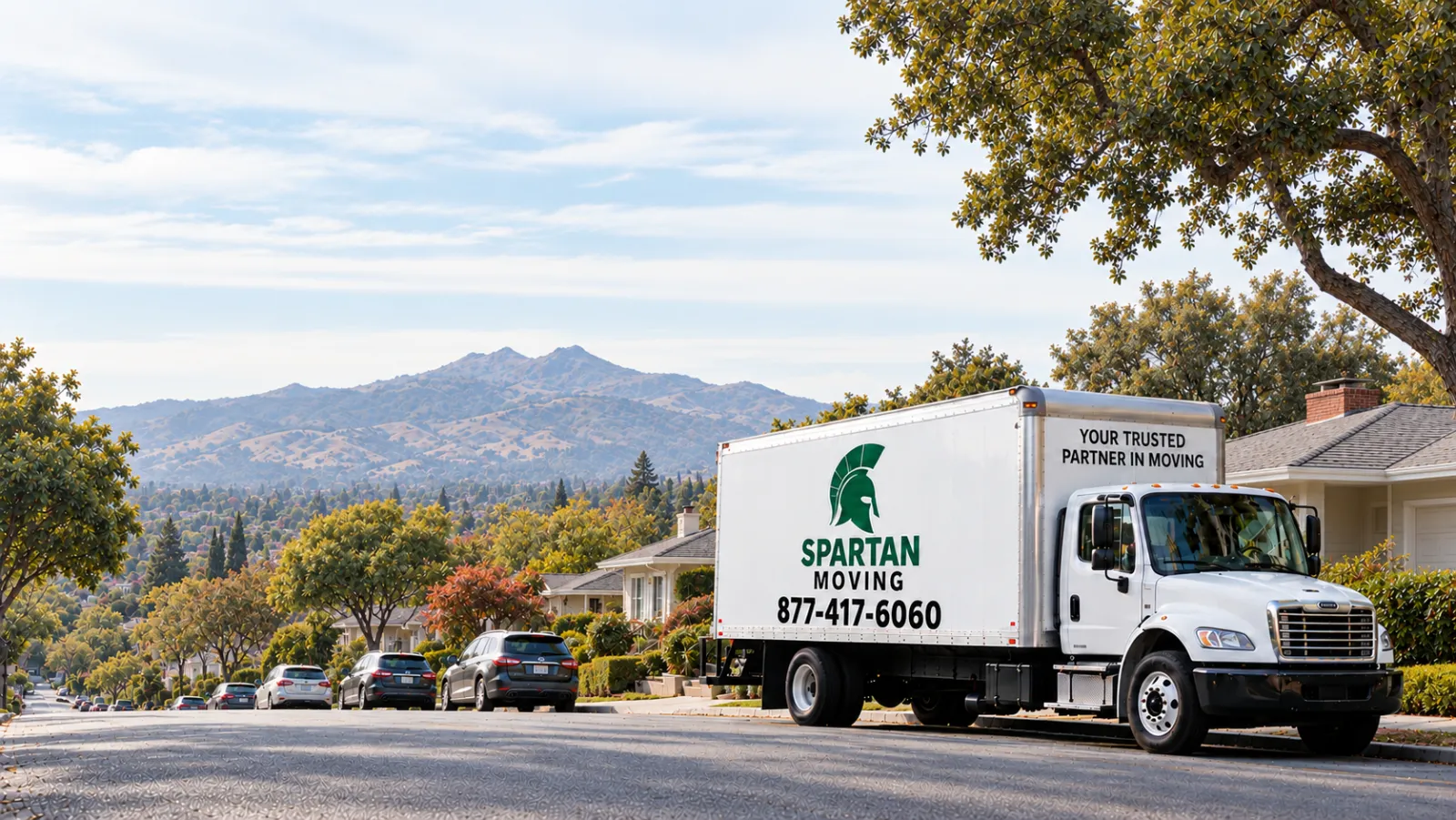 Illustration of Walnut Creek, part of the Spartan Moving service area